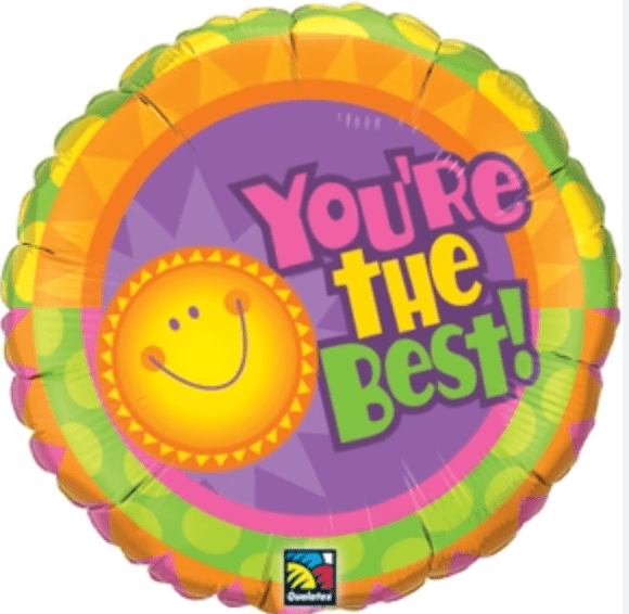 SPECIAL OCCASION BOUQUETS: 18" You're the Best Foil Balloon - Special Surprise Events
