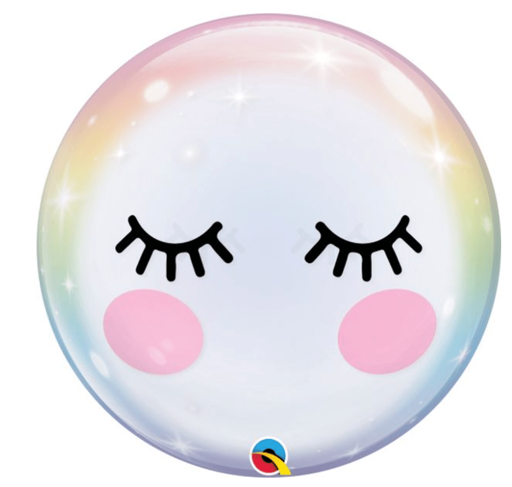 SPECIAL OCCASION BOUQUETS: 22" Eyelashes Bubble Balloon - Special Surprise Events