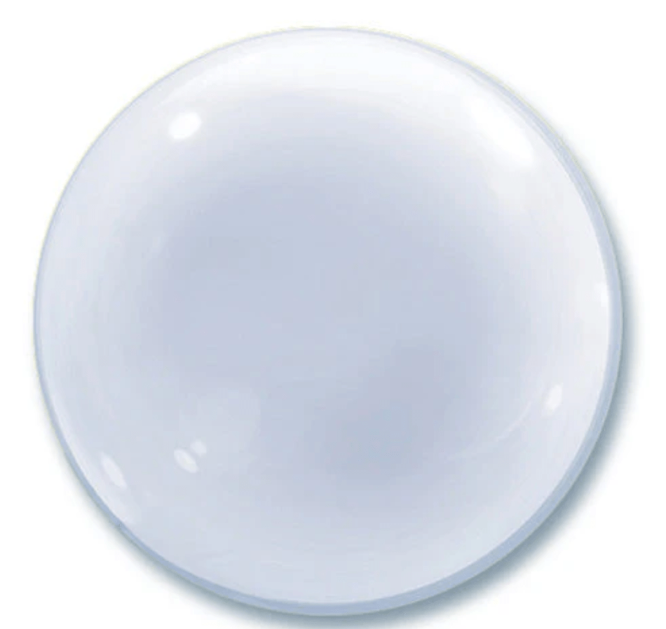 ORBZ BUBBLE AND SHAPE BALLOONS: 24" Deco Bubble Clear Balloon - Special Surprise Events