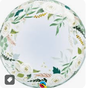 ORBZ, BUBBLE AND SHAPE BALLOONS: 24" Deco Bubble Floral Print - Special Surprise Events