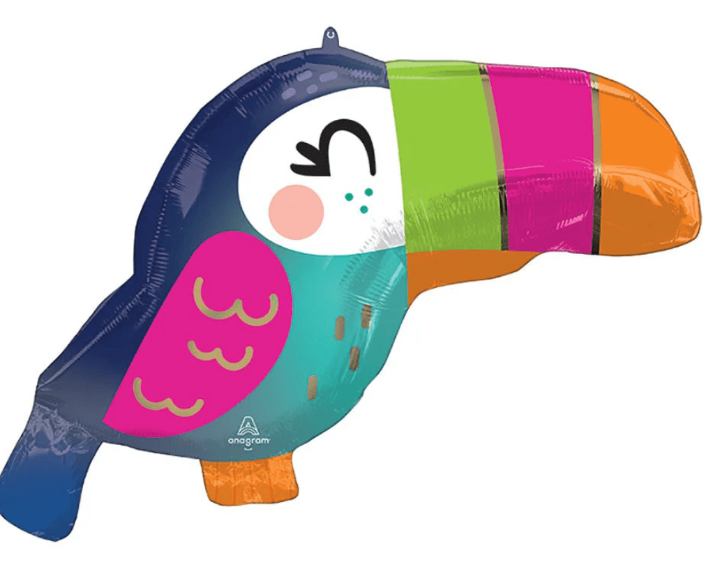 SPECIAL OCCASION BOUQUETS: 27" Toucan Bird Foil Balloon - Special Surprise Events