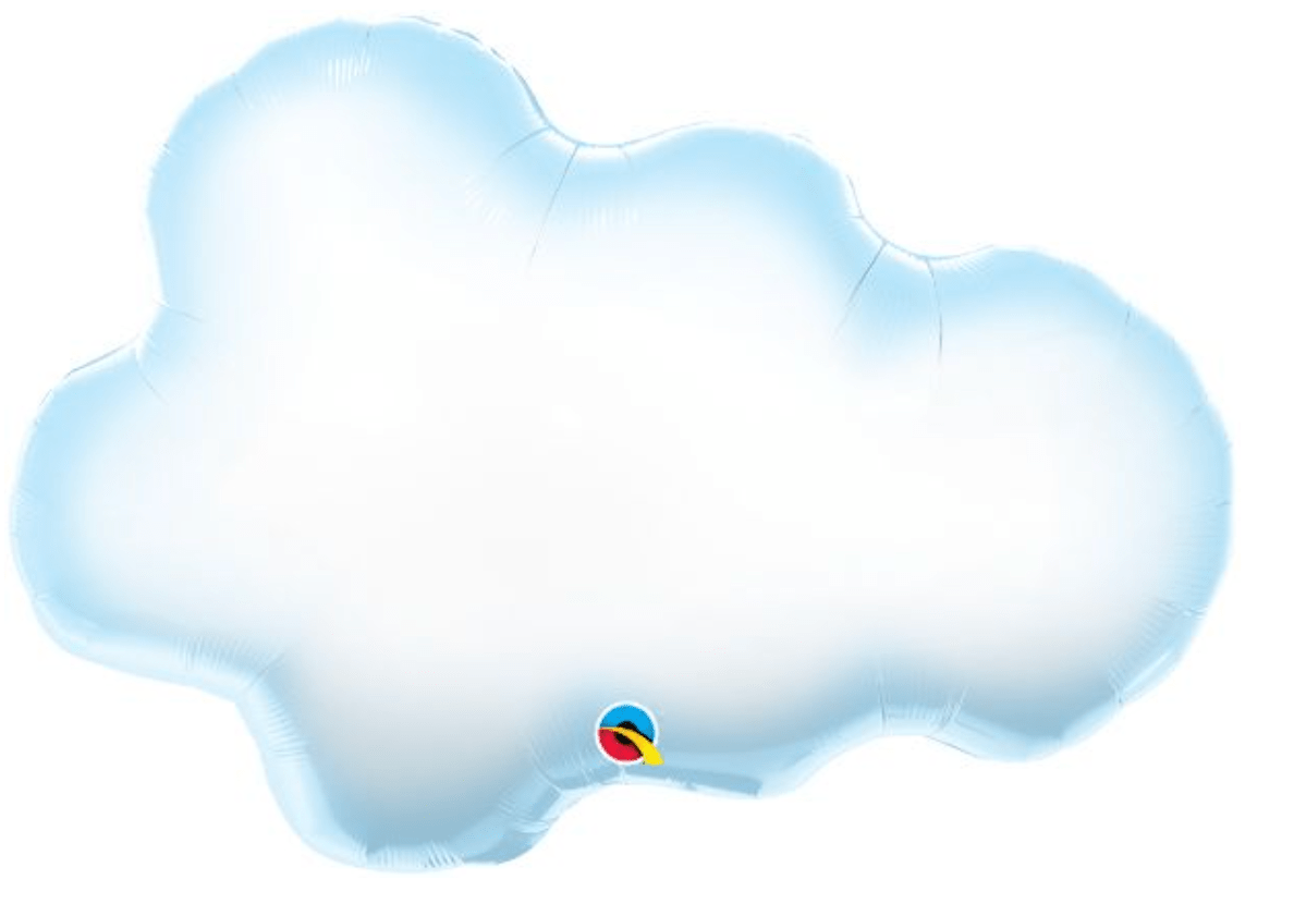 SPECIAL OCCASION BOUQUETS: 30" Puffy Cloud Foil Balloon Helium Inflated - Special Surprise Events