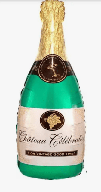 SPECIAL OCCASION BOUQUETS: 36" Champagne Bottle Foil Balloon - Special Surprise Events