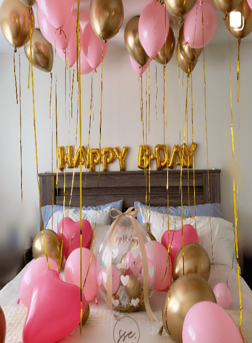 VALENTINE BOUQUETS: Ceiling balloons - Special Surprise Events