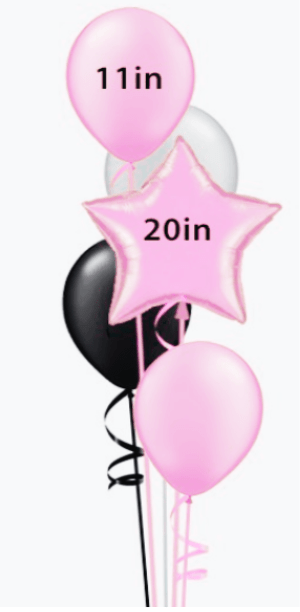 CENTREPIECES: Centre K - 5 Balloon Centrepiece - Special Surprise Events