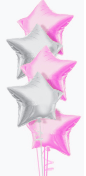 CENTREPIECES: Centre L - 5 Foil Balloon Centrepiece - Special Surprise Events