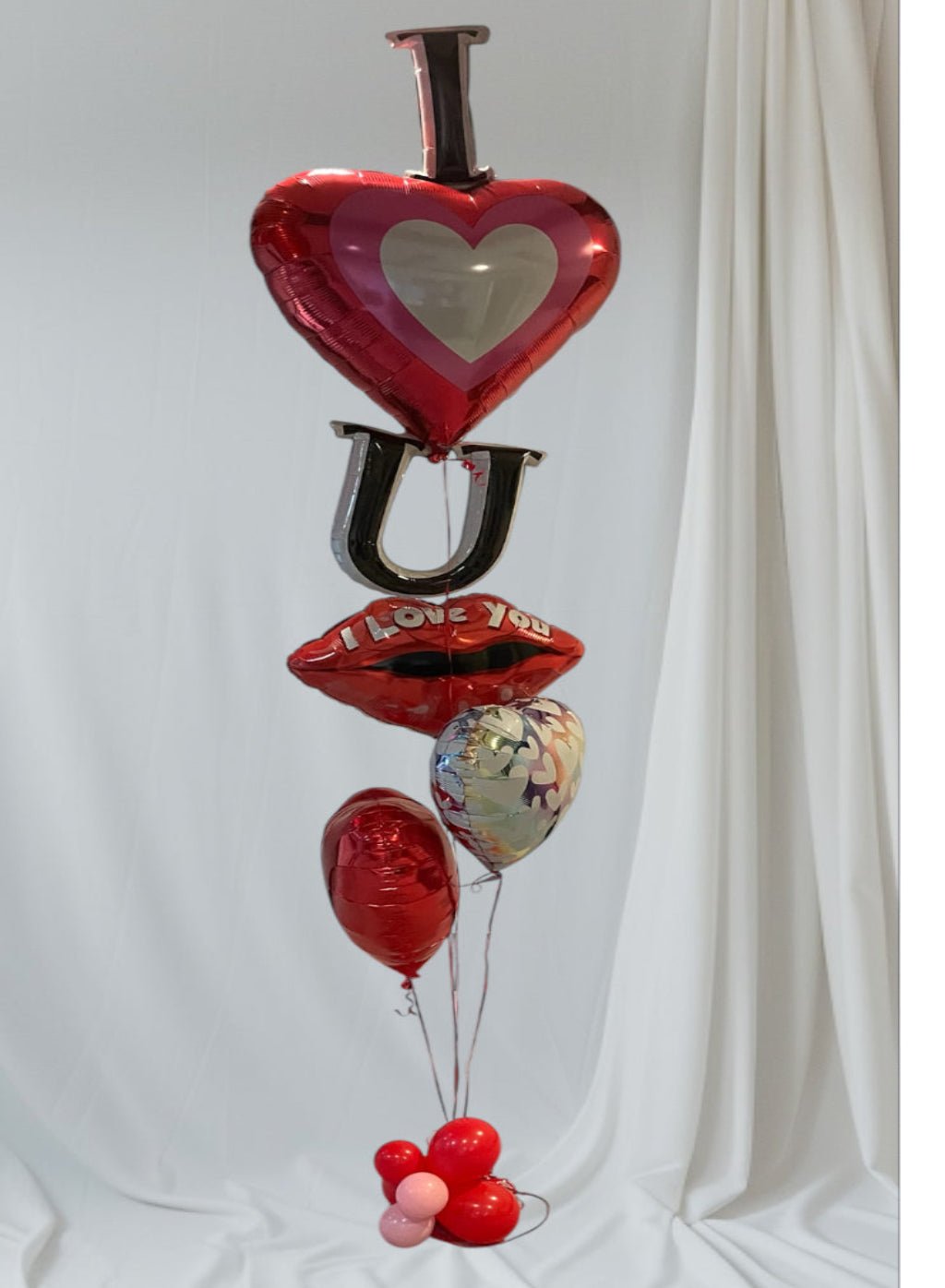 VALENTINE BOUQUETS: Balloon Bouquet 6 - I Heart You - Special Surprise Events