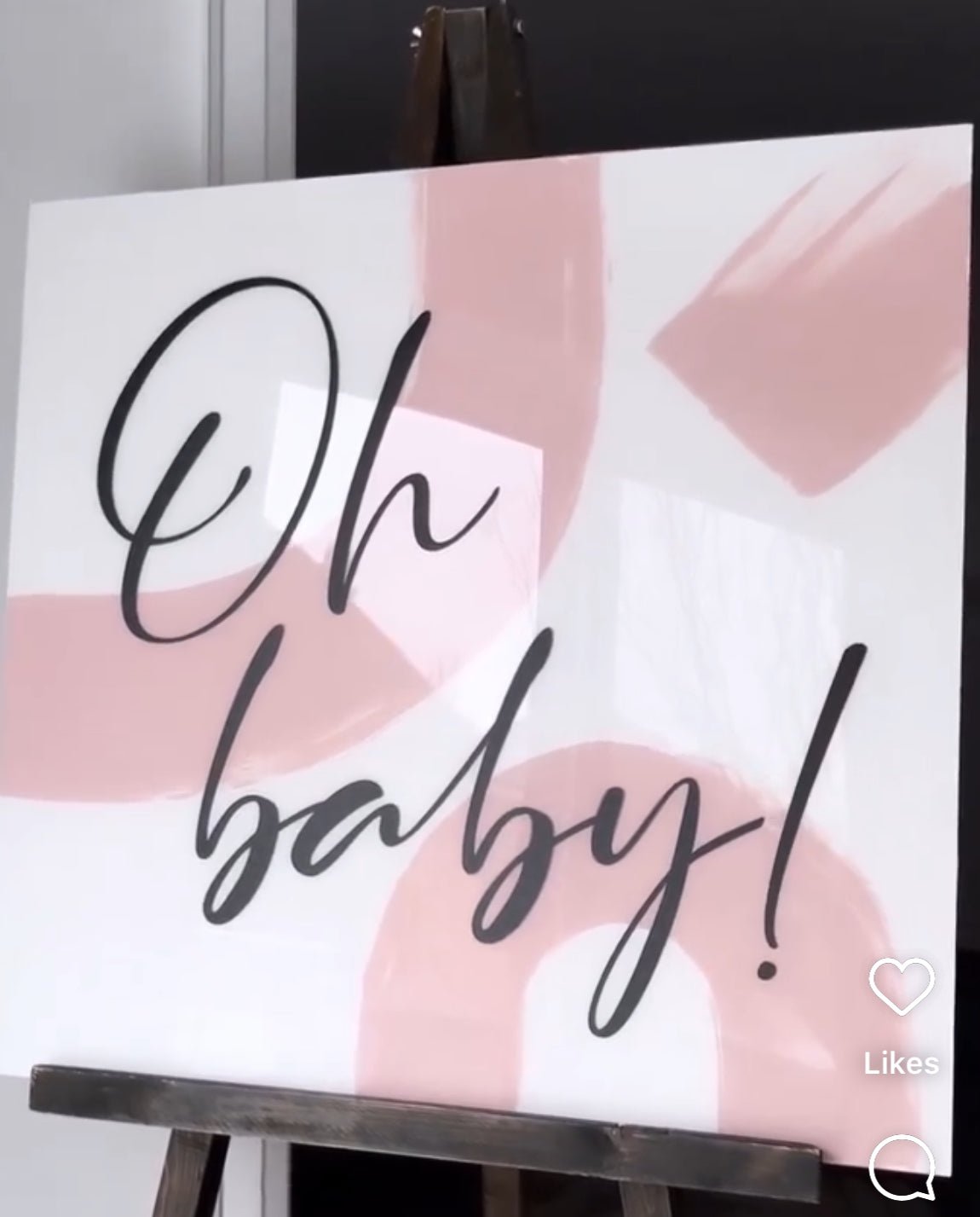 Prop Rentals: Oh Baby Acrylic Sign - Special Surprise Events