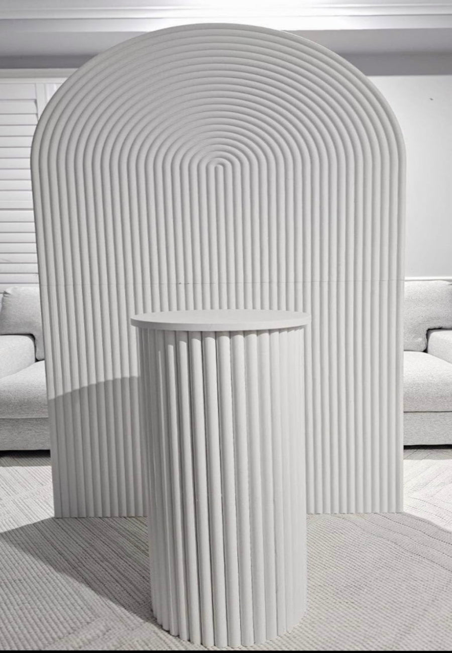 Prop Rentals: White Backdrop and Plinth RENTAL ONLY - Special Surprise Events