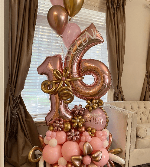 Sweet 16 Balloon Mosaic - Special Surprise Events
