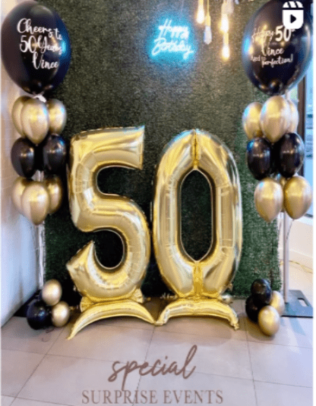 NUMBERS AND LETTERS: VIP Double Number Balloon Package - Special Surprise Events