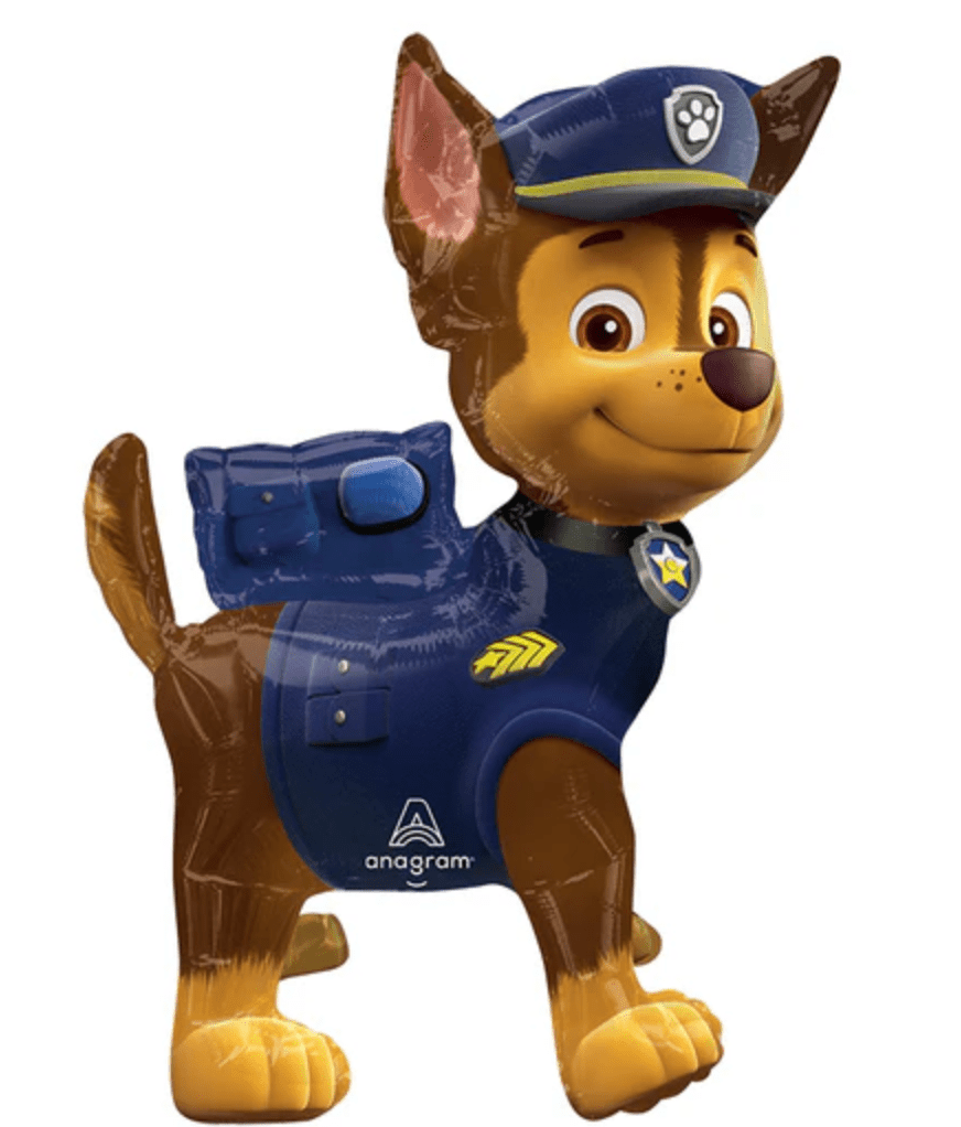 KIDS BALLOONS: Paw Patrol Chase 18x24 Air Filled Balloon - Special Surprise Events