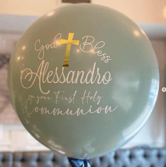 RELIGIOUS DECOR: God Bless Three Footer Jumbo Balloon - Special Surprise Events