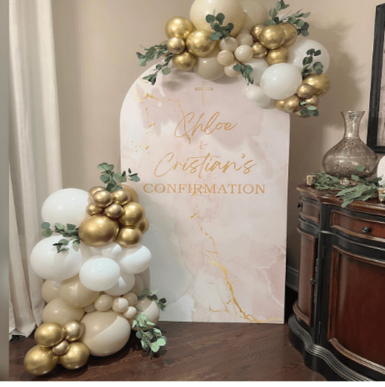 RELIGIOUS DECOR: Confirmation Balloon Backdrop #2 - Special Surprise Events
