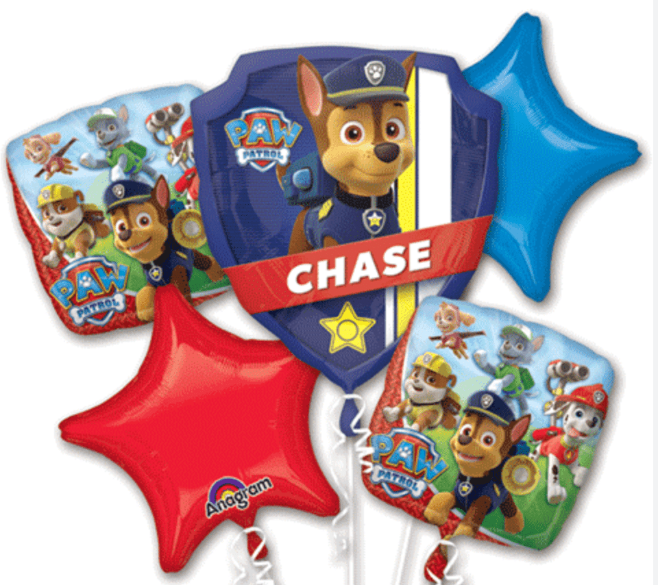 KIDS BALLOONS: Paw Patrol Balloon Bouquet - Special Surprise Events