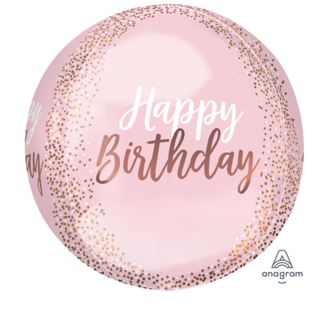 SPECIAL OCCASION BOUQUETS: Happy Birthday Orbz 8 Balloon - Special Surprise Events