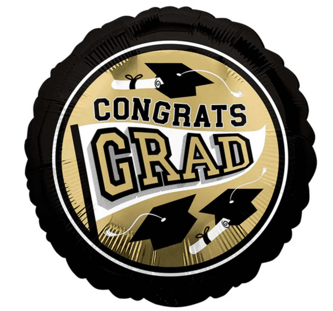 SPECIAL OCCASION BOUQUETS: Congrats Grad Foil balloon - Special Surprise Events