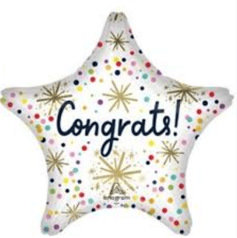 SPECIAL OCCASION BOUQUETS: Supershape Congrats Purple Star - Special Surprise Events