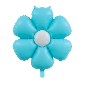 SPECIAL OCCASION BOUQUETS: 27"Airfill Macaron Blue Daisy balloon - Special Surprise Events