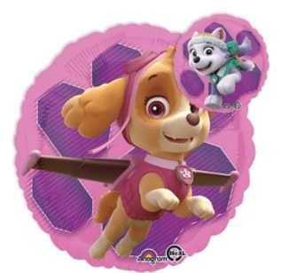 KIDS BALLOONS: 18" Paw Patrol Skye & Everest balloon - Special Surprise Events
