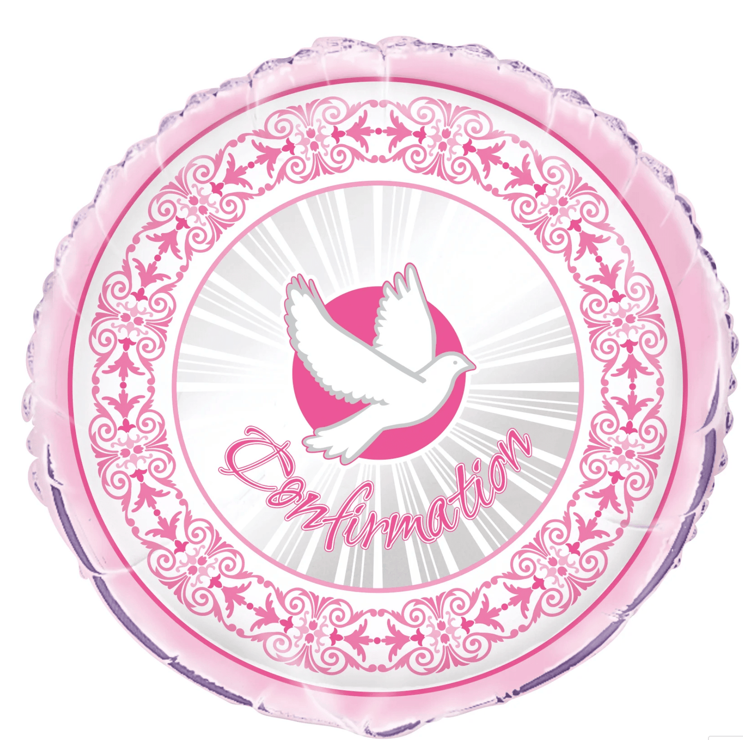 RELIGIOUS DECOR: 18" Pink Confirmation Cross balloon - Special Surprise Events
