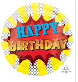 SPECIAL OCCASION BOUQUETS: Happy Birthday 18" Balloon Foil - Special Surprise Events