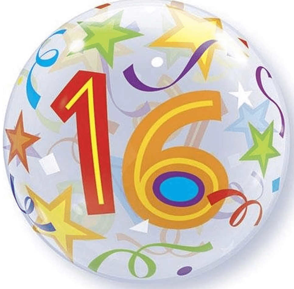 SPECIAL OCCASION BOUQUETS: Happy 16 Birthday Balloon Bubble - Special Surprise Events