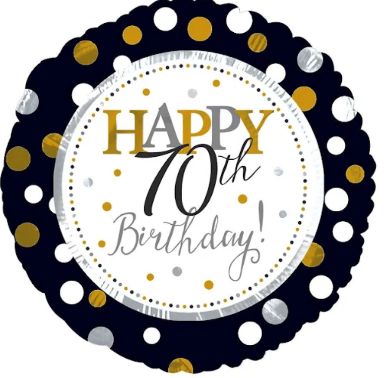 SPECIAL OCCASION BOUQUETS: Happy 70th Birthday 18" Balloon Foil - Special Surprise Events
