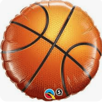 KIDS BALLOONS: 18" Basketball Foil balloon - Special Surprise Events