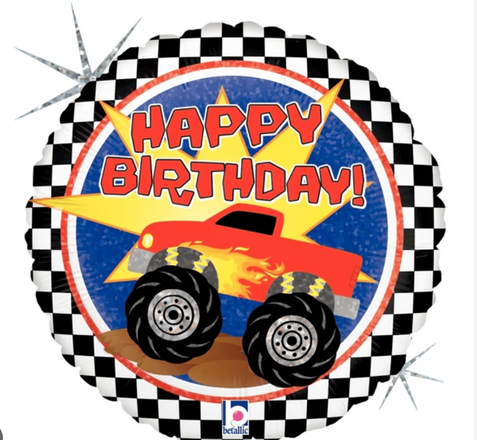 KIDS BALLOONS: 18" Monster Truck Foil balloon - Special Surprise Events