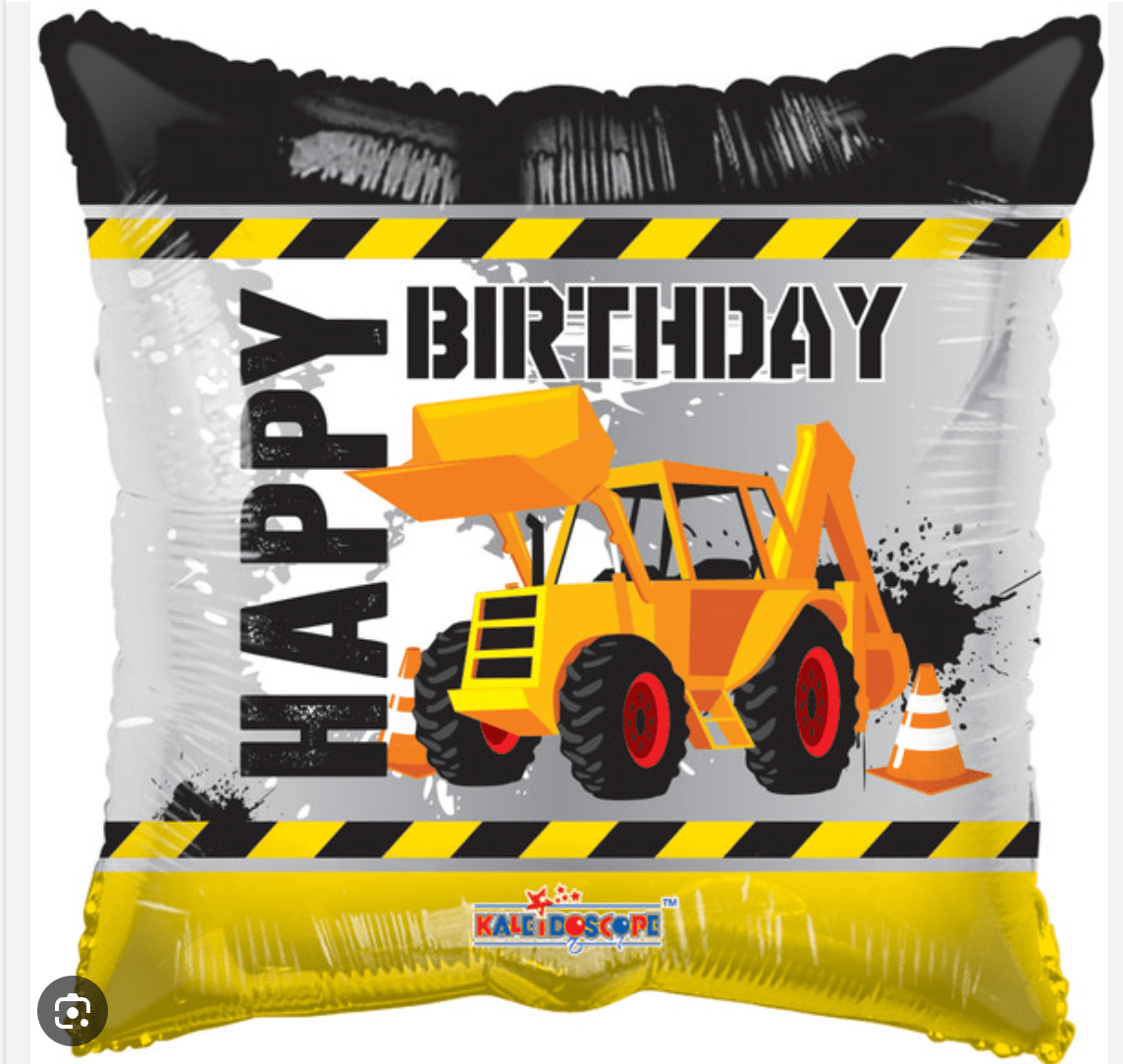 KIDS BALLOONS: 18" Square Happy Birthday Foil balloon - Special Surprise Events