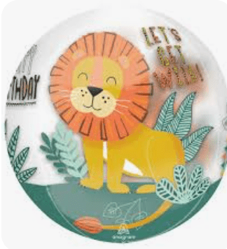 KIDS BALLOONS: Let's Get Wild Orbz Happy Birthday balloon - Special Surprise Events