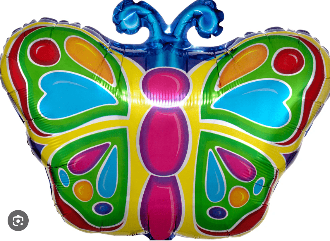 KIDS BALLOONS: Butterfly Foil 18" balloon - Special Surprise Events