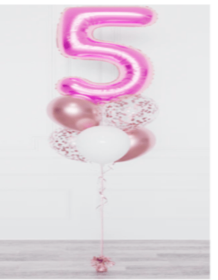 NUMBERS AND LETTERS: Single Number Balloon Bouquet - Special Surprise Events