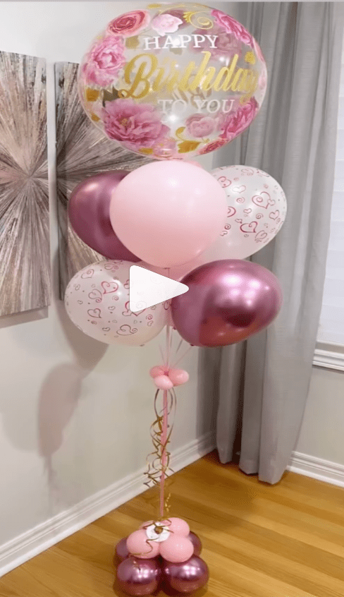 CENTREPIECES: Centre O - Bubble Balloon Centrepiece - Special Surprise Events