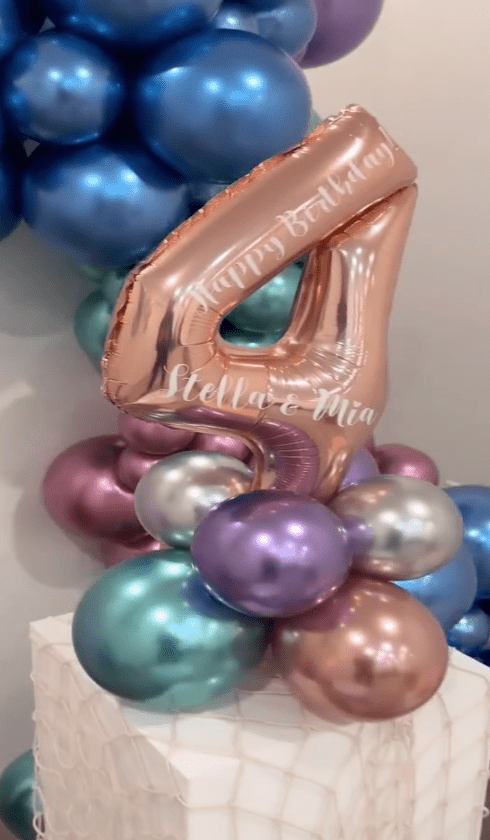 NUMBERS AND LETTERS: Mini Stacked Balloon Letter or Balloon Number - Special Surprise Events