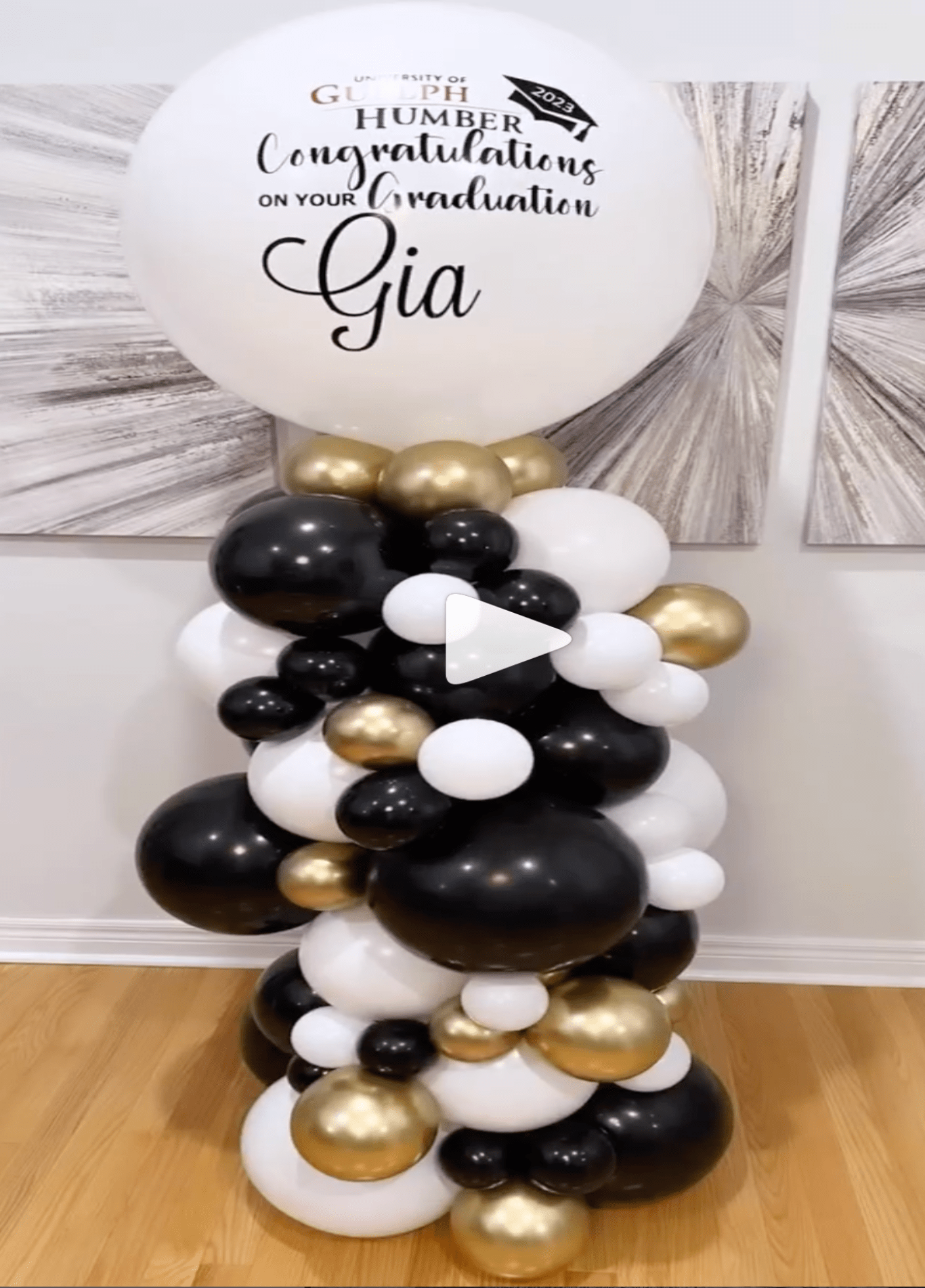 SPECIAL OCCASION BOUQUETS: Organic Grad Balloon Column 4 - Special Surprise Events