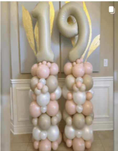 NUMBERS AND LETTERS: Stacked and Packed Balloon Column #2 - Special Surprise Events