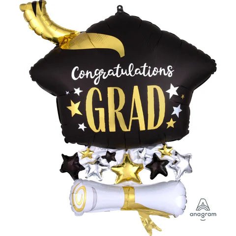 SPECIAL OCCASION BOUQUETS: Supershape Congrats Grad Foil - Special Surprise Events
