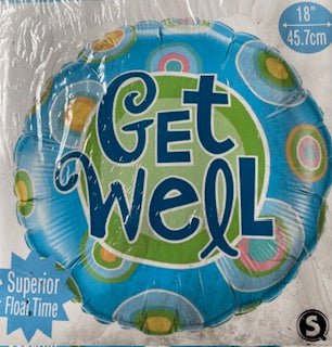 SPECIAL OCCASION BOUQUETS: 18" Get Well Foil Balloon - Special Surprise Events
