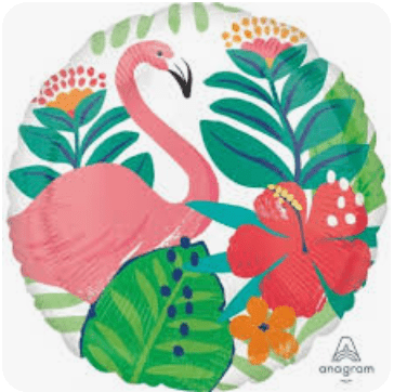 SPECIAL OCCASION BOUQUETS: 18" Tropical Flamingo Foil Balloon - Special Surprise Events