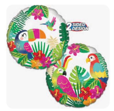 SPECIAL OCCASION BOUQUETS: 18" Tropical and Parrot Foil - Special Surprise Events