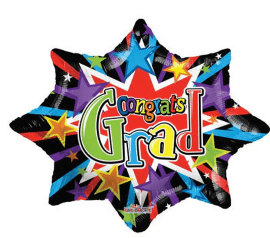 SPECIAL OCCASION BOUQUETS: 28" Supershape Grad Foil balloon - Special Surprise Events