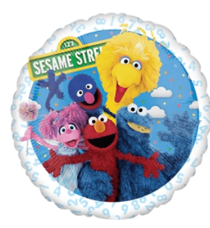 KIDS BALLOONS: 17" Sesame Street Foil balloon - Special Surprise Events