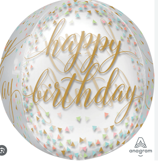 SPECIAL OCCASION BOUQUETS: Happy Birthday Balloon Orb 10 - Special Surprise Events