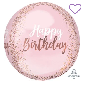 SPECIAL OCCASION BOUQUETS: Happy Birthday 15" Orb - Special Surprise Events